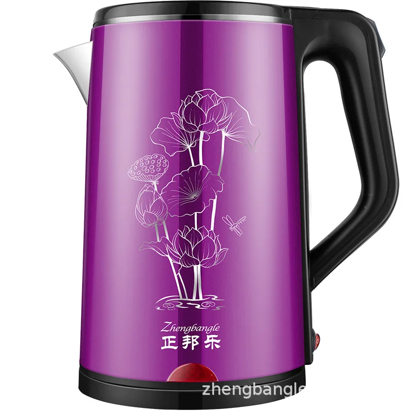 Котел для горячей воды электрический чайник кувшин из нержавеющей стали черный