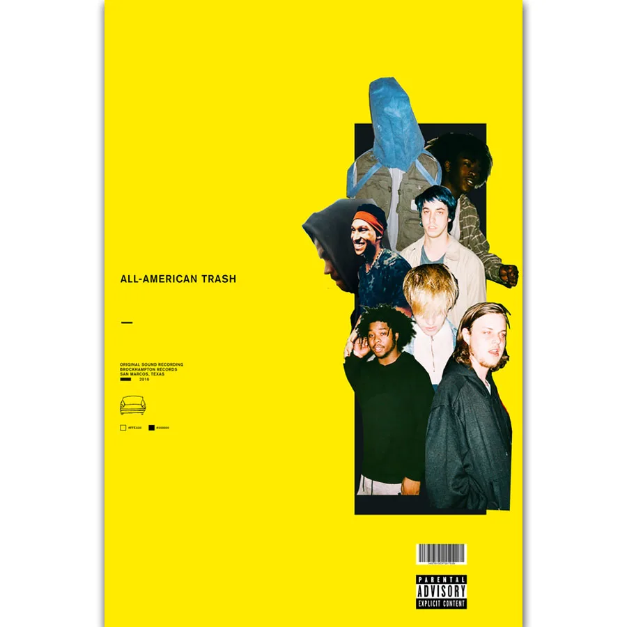 MT403 все американские мусорное ведро Brockhampton рэп Обложка альбома картина маслом