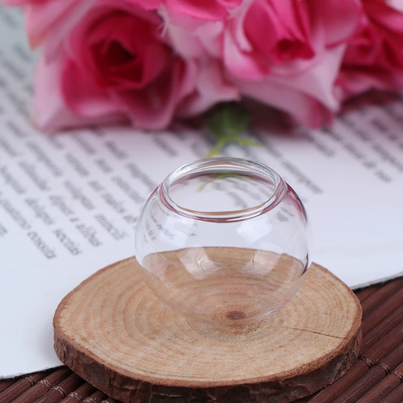 

1pc Dollhouse Miniature Glass Fish Tank Transparent Aquarium Dollhouse Home Ornaments Kids Toys Doll Gift Pretend Play Toy