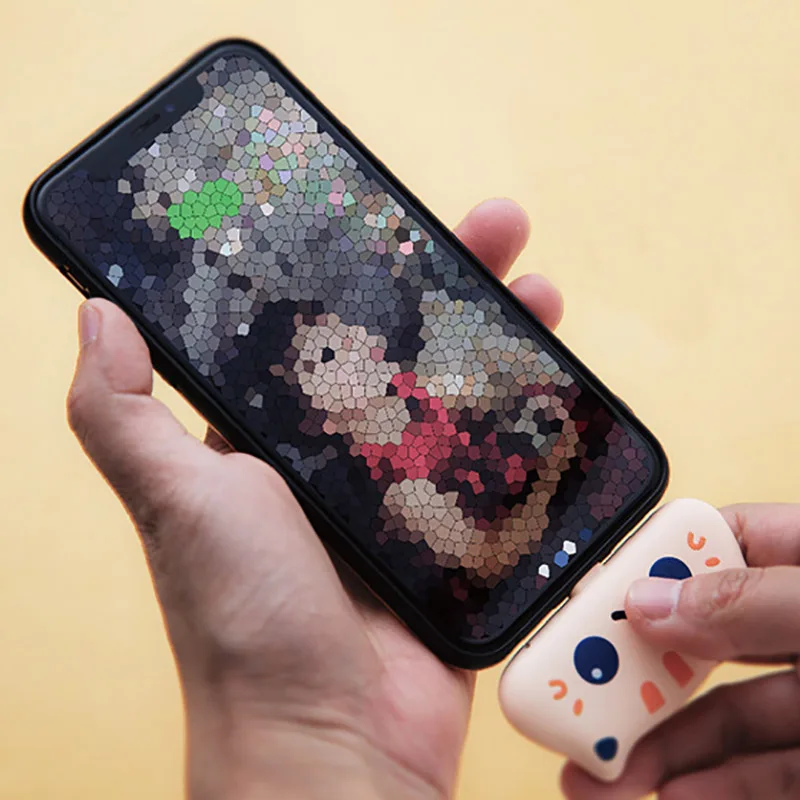 Портативное мини-зарядное устройство 800 мАч с милым котом USBC портативное Внешнее