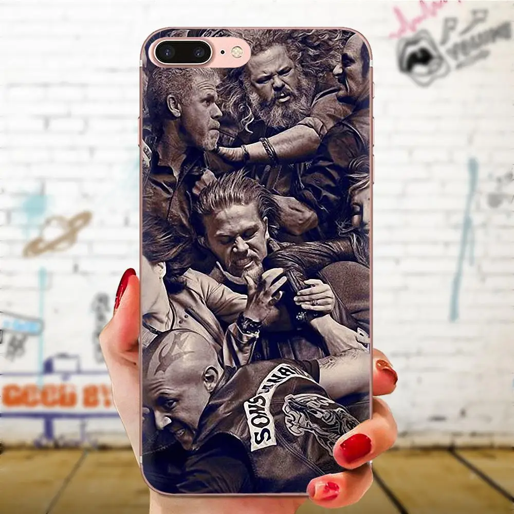 Diy Colorful Printing TPU For Galaxy Grand A3 A5 A7 A8 A9 A9S On5 On7 Plus Pro Star 2015 2016 2017 2018 Sons Of Anarchy | Мобильные