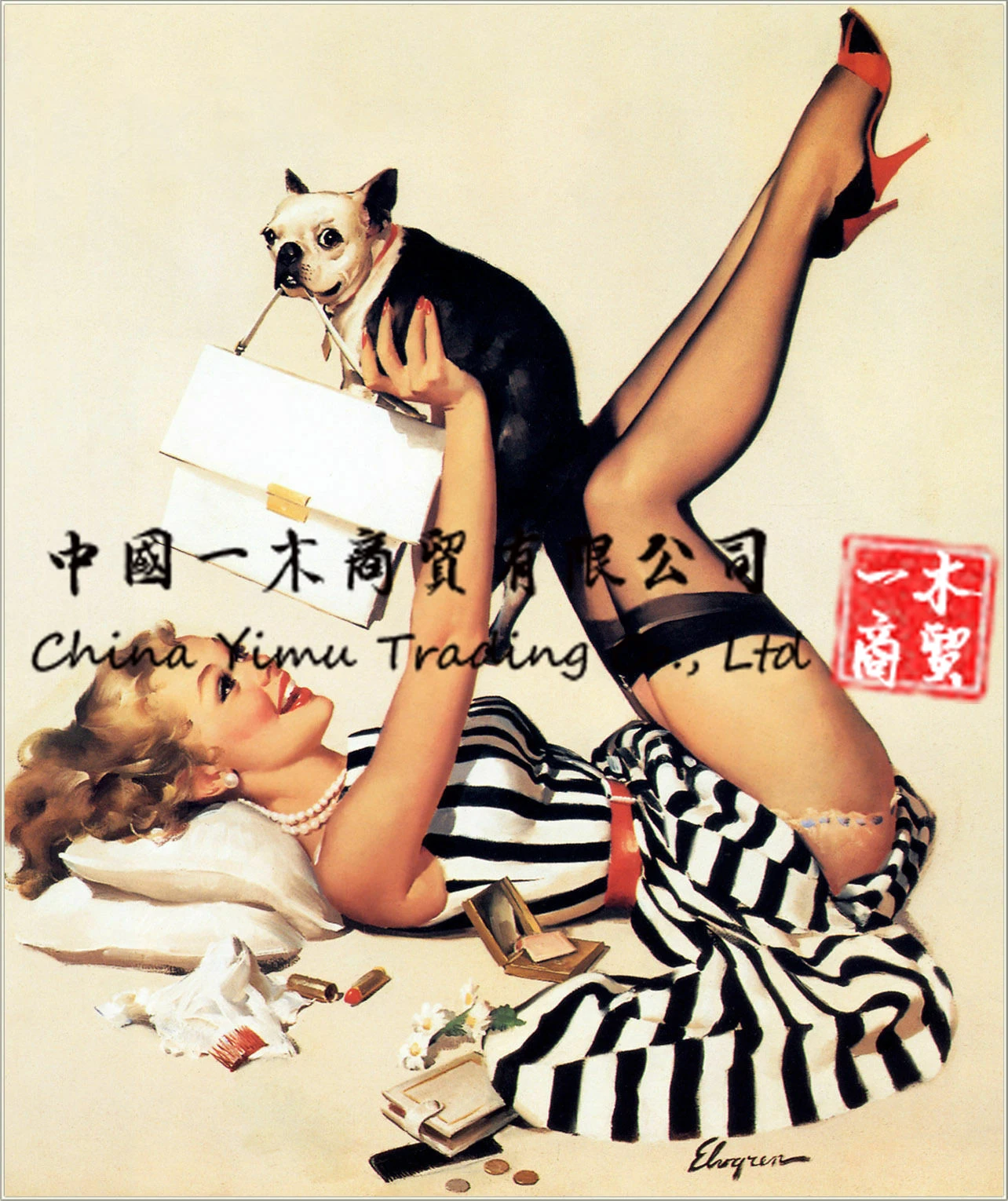 

Sexy Pin Up Girl Stockings Glamour Sticker Retro Poster Print Art Stickers