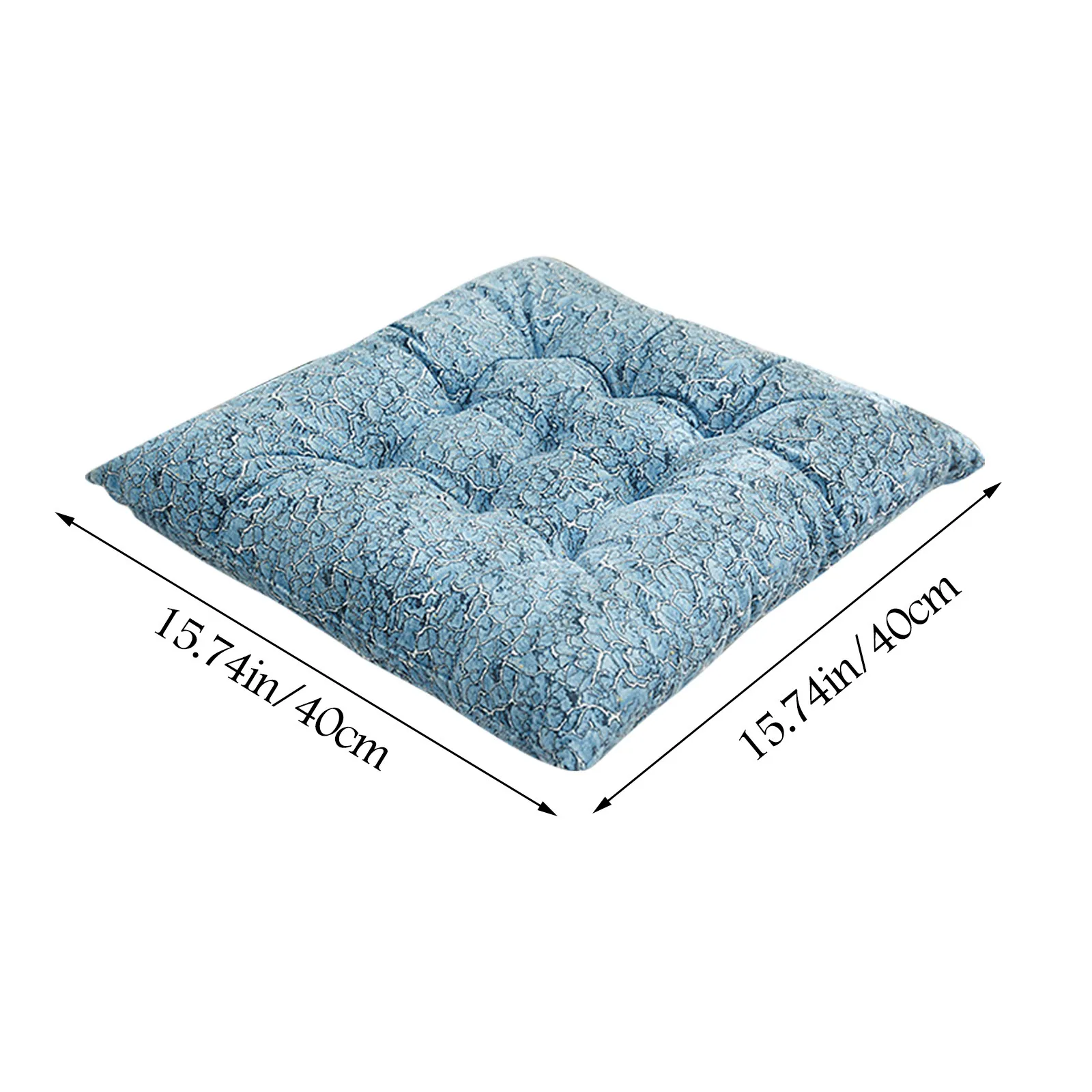 

Car Cushion Printed Brushed Chair Cushion with Tie Rope Chair Cushion Square Cotton Upholstery Cushion For Office Home Or Car
