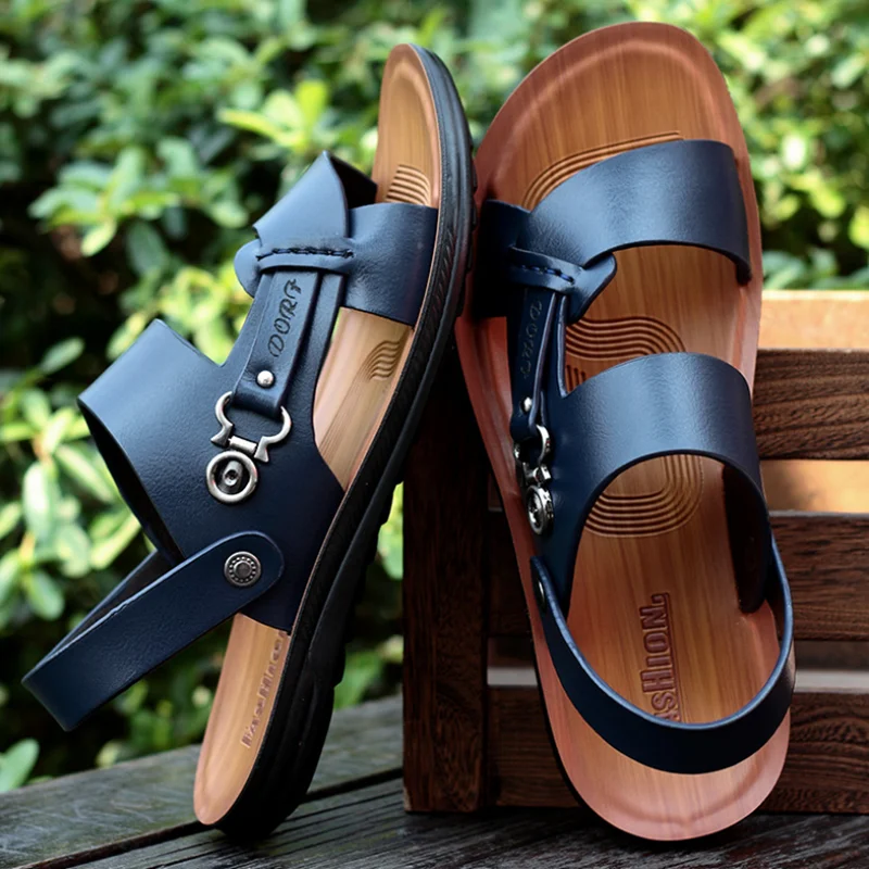 

Men's Sandals 2019 New Summer Men's Open Toe Sandals Fashion Trend Beach Shoes Slippers Men's Sandals Slippers Footwear