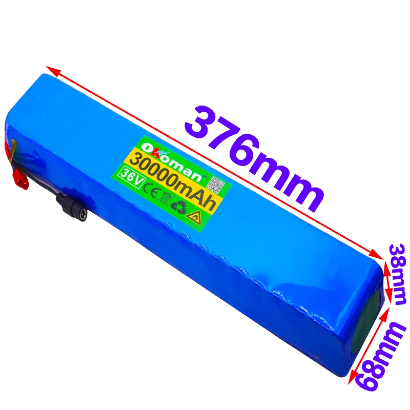 100% Оригинальный 36V 10S4P 30Ah батарея 500W высокая мощность батареи 42В 30000 мА/ч