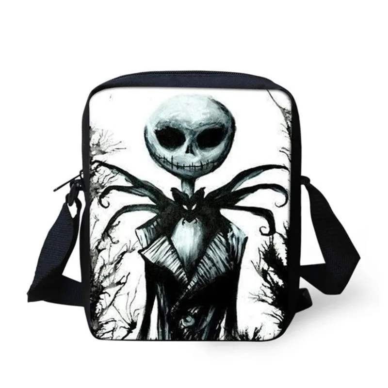 ELVISWORDS Jack Skellington женские сумки мессенджеры Кошмар перед Рождеством через плечо