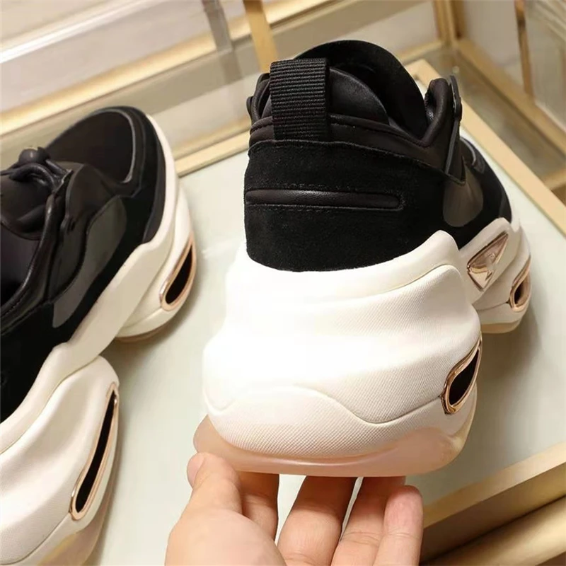 

Fashion Platform Designer Women's Chunky Sneakers Casual Tennis Sports Female Running Shoes Spring Autumn Handmade Ladies Shoes