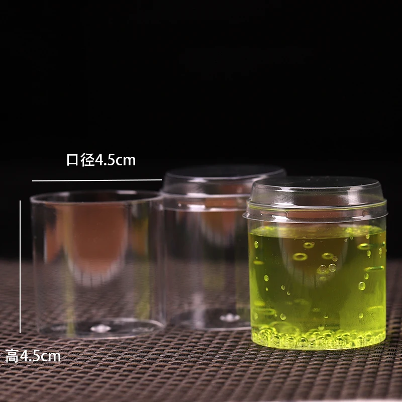 Круглая прозрачная чашка для мороженого форма десерта желе пудинга ручной