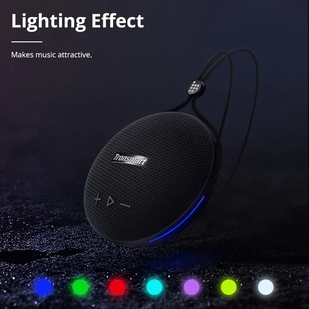 Tronsmart Splash 1 LED 15W Bluetooth Speaker IPX7 SoundPulse Portable True Wireless Stereo Connection 24H Playtime | Электроника