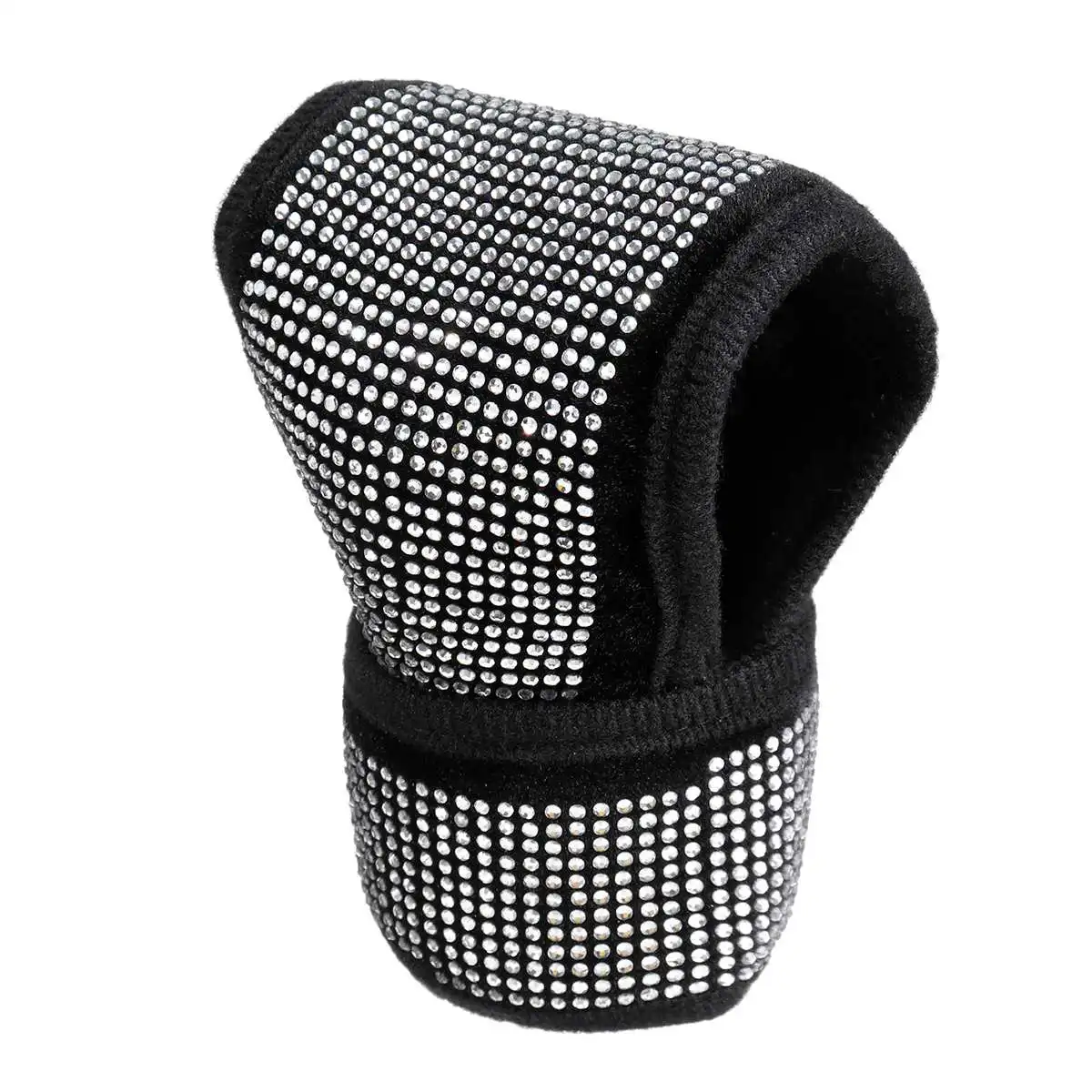 

38cm PU Leather Car Steering Wheel Covers Bling Bling Crystal Rhinestone Auto Steering Wheel Cover Gear Shift Knob Cover