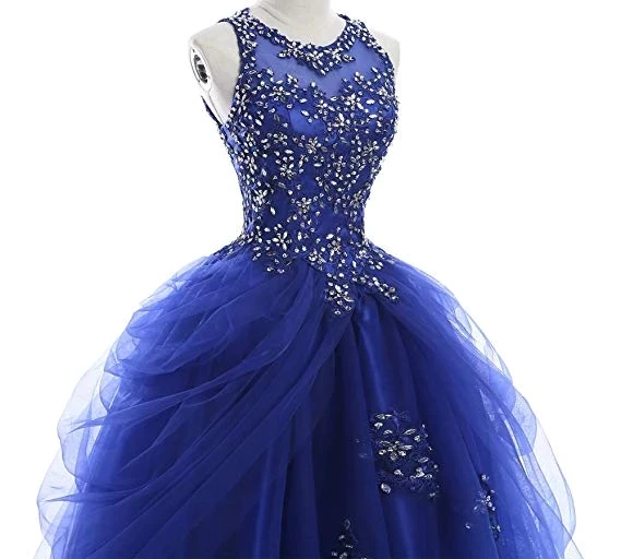 ANGELSBRIDEP бальное платье с высокой горловиной платья для Quinceanera Милые 15 вечерние