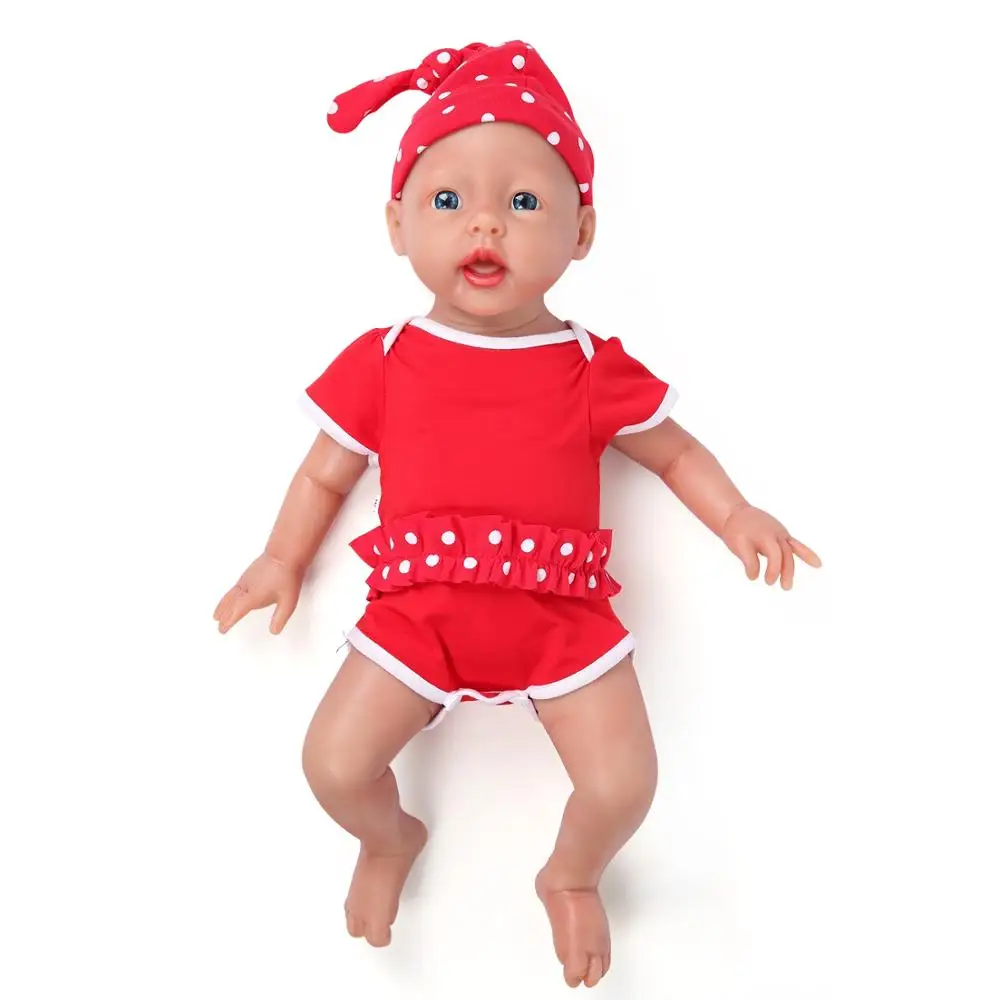 IVITA WB1514 46 см 3000 г настоящий полный силикон Bebe Reborn спящий малыш рот открываются игрушки закрытые глаза Младенцы для детей куклы