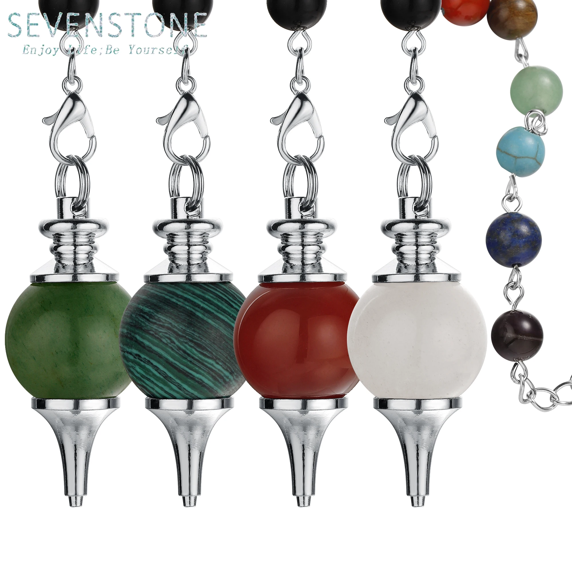 Натуральный камень рейки маятник Ангел баланс Рождественская елка кулон