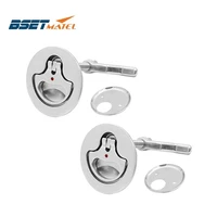 2 pcs marine grade ss316 cam latch flush pull hatch deck latch lift handle with back plate boat hardware accessories