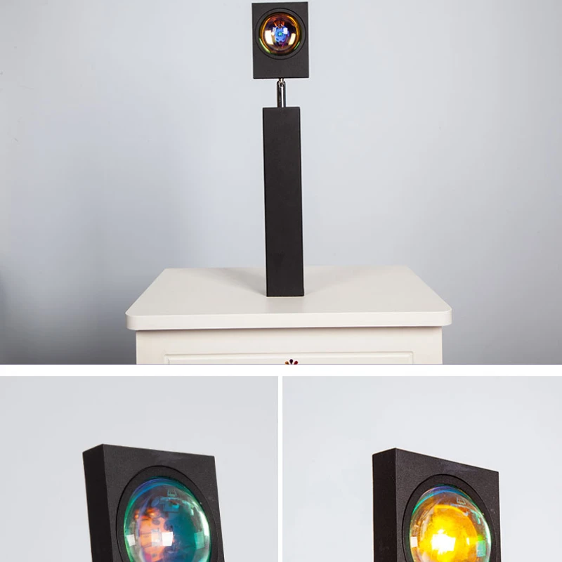 

Rainbow art sunset projection floor lamp creative decoration designer atmosphere lamp sun never sets floor light