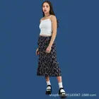 Женская хлопковая юбка средней длины, винтажная длинная клетчатая юбка с высокой талией в винтажном стиле, лето 2021