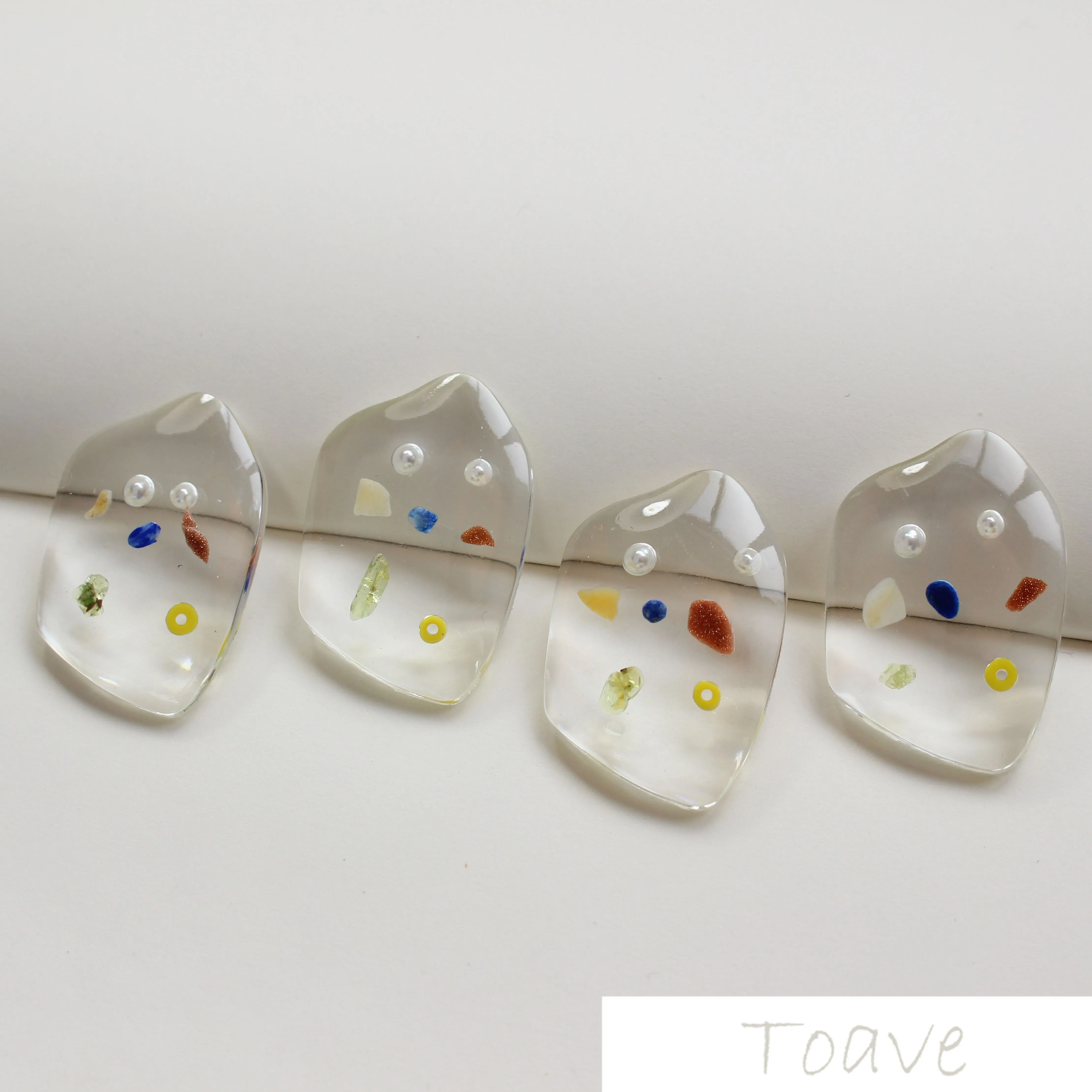 Необычная специальная форма прозрачный цвет пластырь из смолы сделай сам