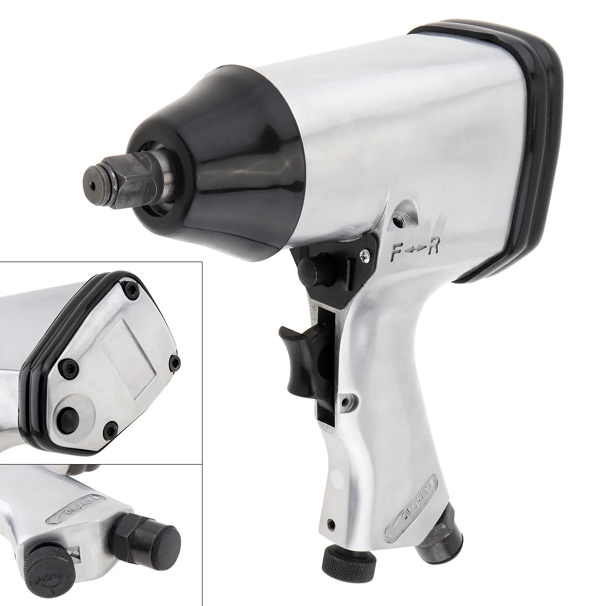 Пневматический воздушный гайковерт 7000 об/мин ударный с квадратной головкой 1/2