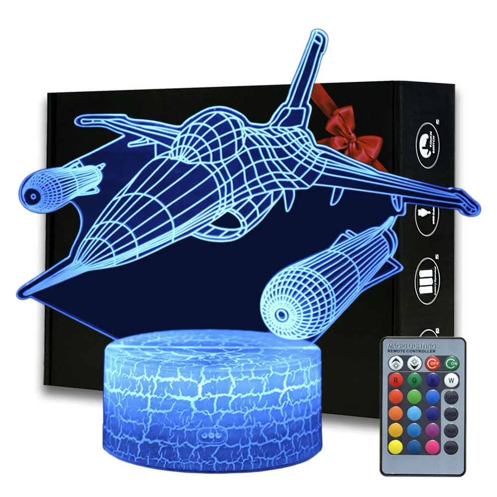 

3D Illusion Fighter Night Light FighterDesk Lamp Kids Bedroom Decoration Lamp Creative Gifts For Birthday Christmas