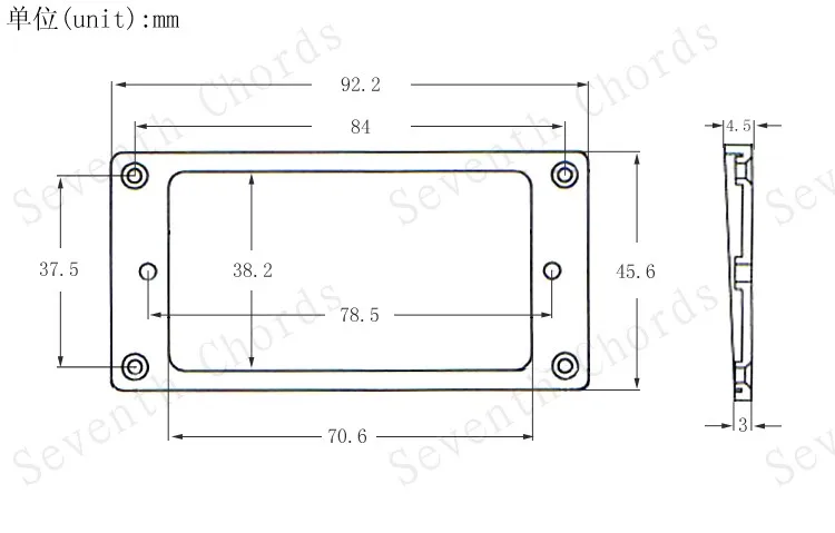 2 шт. пластиковое наклонное двойное кольцо для электрогитары (3 мм x 4 5 мм)|ring lock|framing