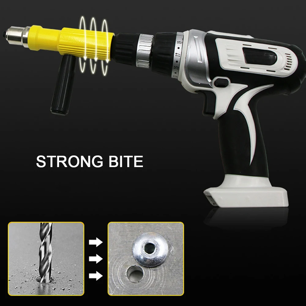 Переходник клепального аппарата для сверла клепки инструмент беспроводной