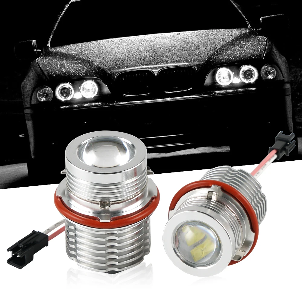 

Bevinsee LED Angel Eyes For BMW E39 E59 E53 E60 E31 E63 E64 E65 E66 E83 E87 Angel Eyes Lamp 60W 1500LM Car Light Accessories