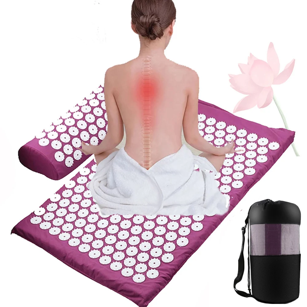 

Massager Cushion Massage Yoga Mat Acupressure Relieve Stress Back Body Pain Spike Mat Acupuncture Mat