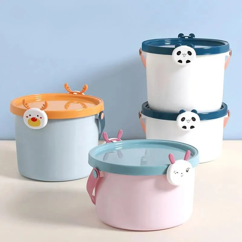 

Children's Toy Storage Bucket Kids Cartoon Storage Box Thickened Plastic Storage Box Storage Box Storage Box