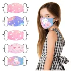 Милая аниме маска для лица для детей девочек Регулируемая моющаяся многоразовая маска для рта с мультяшным принтом Милая маска для лица маски