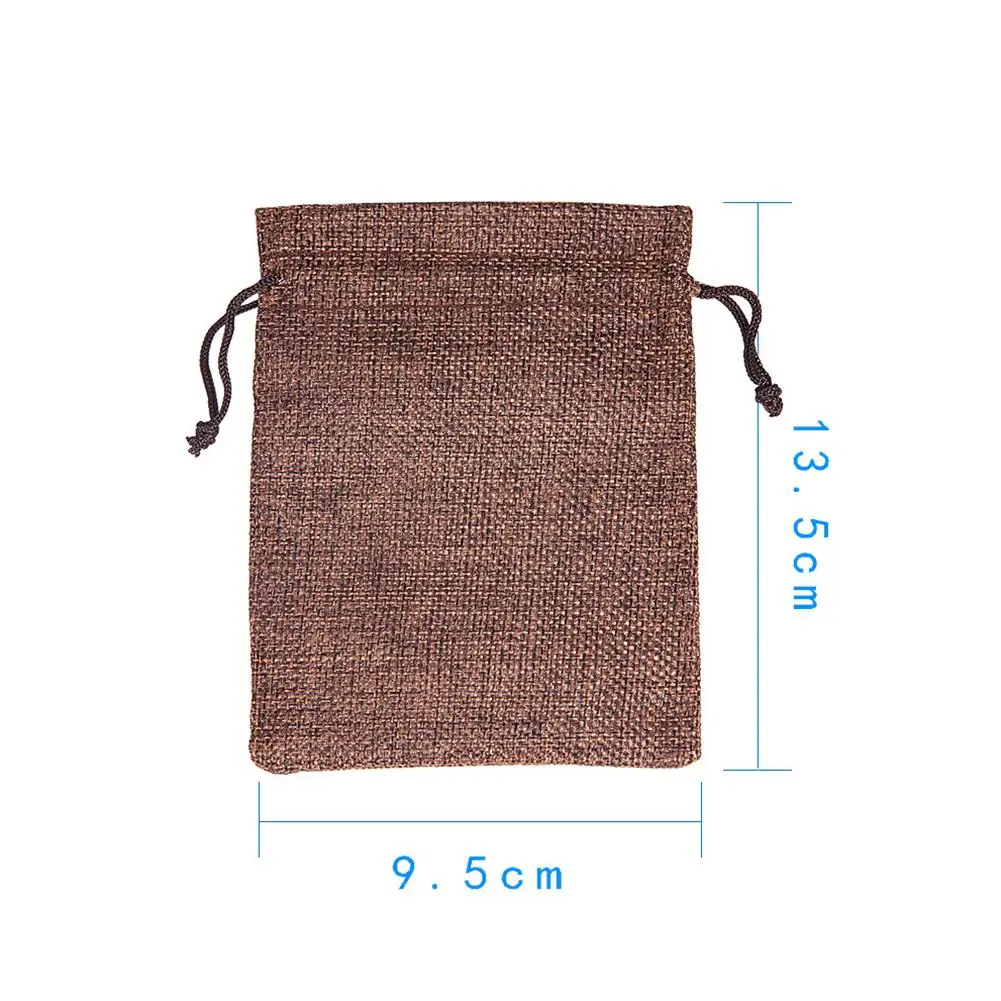 20 шт./компл. 9 5x13 5 см льняные сумочки для хранения со шнурочками Diwali Candy Подарочная