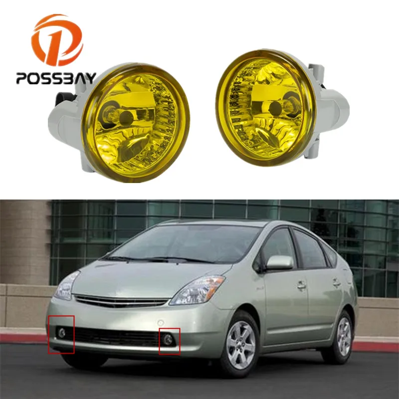 POSSBAY спереди ниже противотуманные светильник в сборе подходит для Toyota Prius 2004-2009