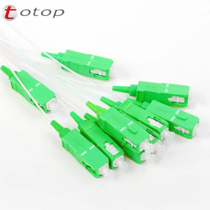 FREE SHIPPING SC APC 1X8 PLC Single mode Fiber Optical splitter FTTH Steel tube type SCAPC 1x8 optical fiber |