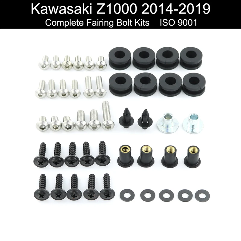 Для Kawasaki Z1000 2014-2016 2017 2018 2019 Полный Комплект болтов с обтекателем винты для кузова