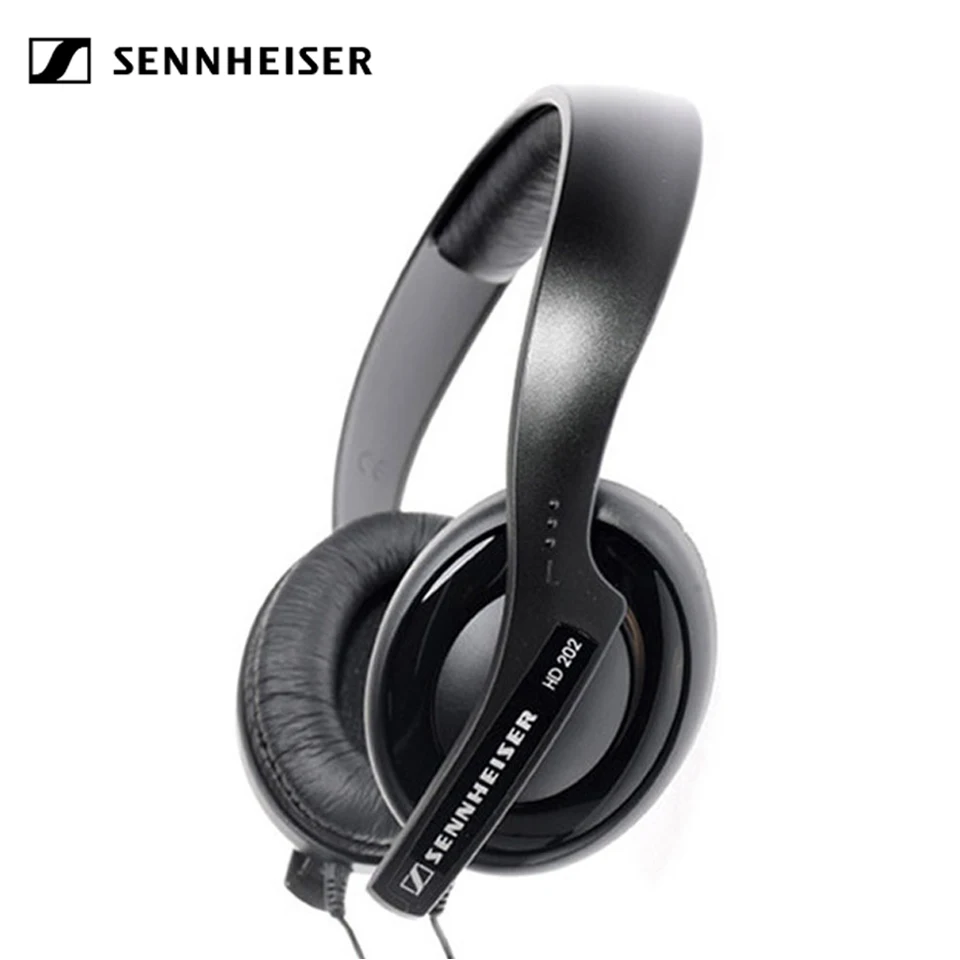 Наушники Sennheiser HD202 с глубокими басами проводные стереонаушники шумоизоляцией 3 5