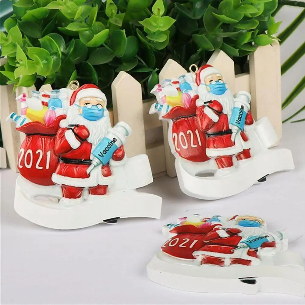 

Christmas Best Wishes Party Decoration Gift Santa Claus Mask Decorate Christmas Personalized Tree Pendant With N1N2