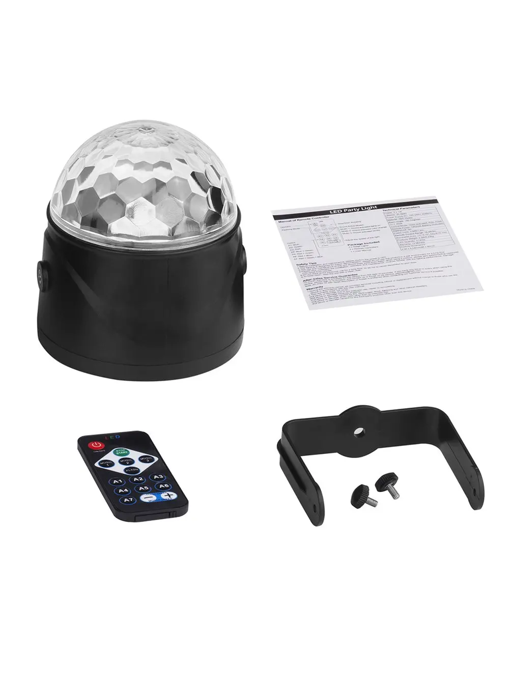 

4 Colors Changeable Laser Projector Light Led Dance Hall Whirling Ball Lamp Remote Control Holiday Party Home Decor Lights