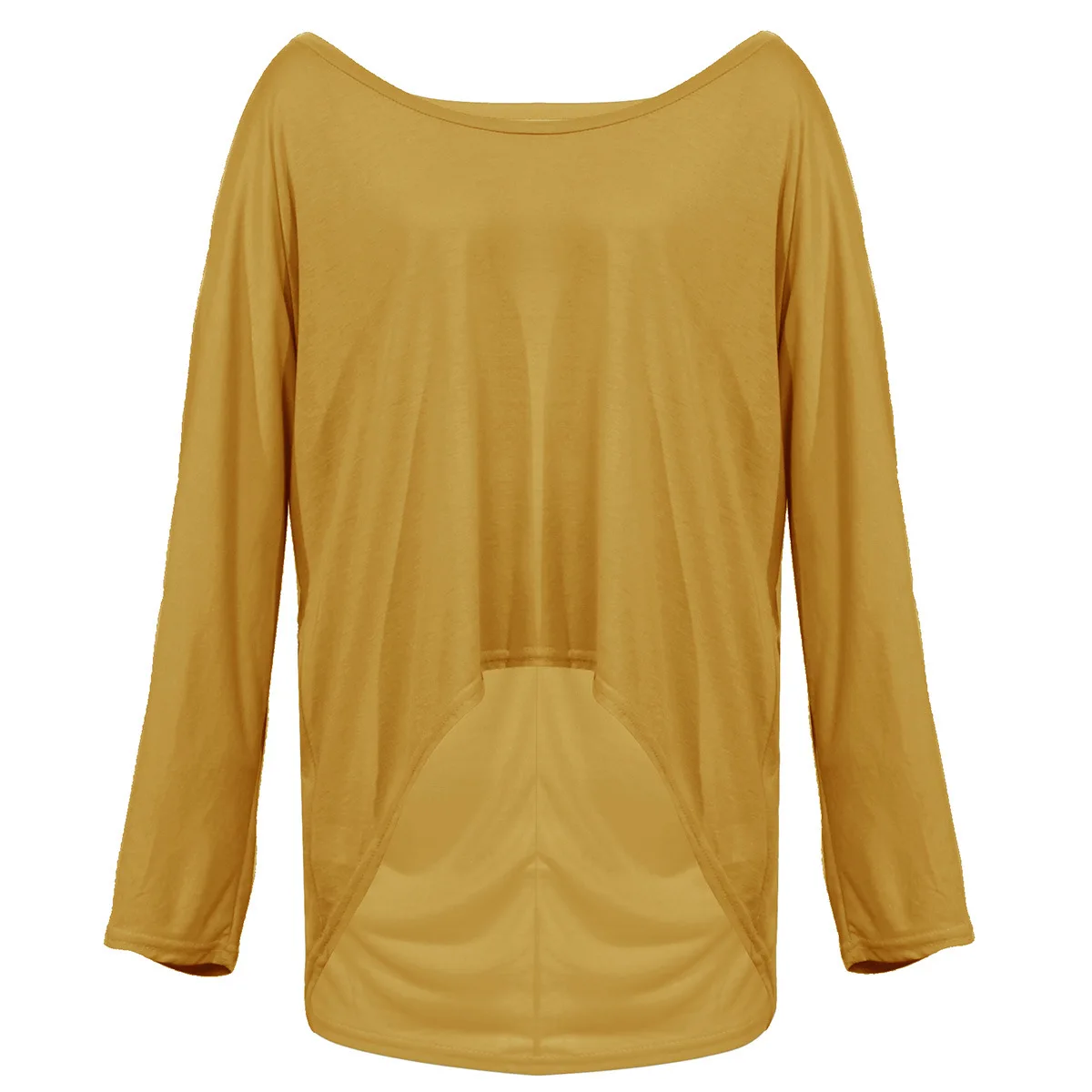 

Women Autumn New Long Sleeve Sexy Off Shoulder T-shirt Top Skew Collar Solid Color Casual Loose Irregular Korean Pullovers Tee