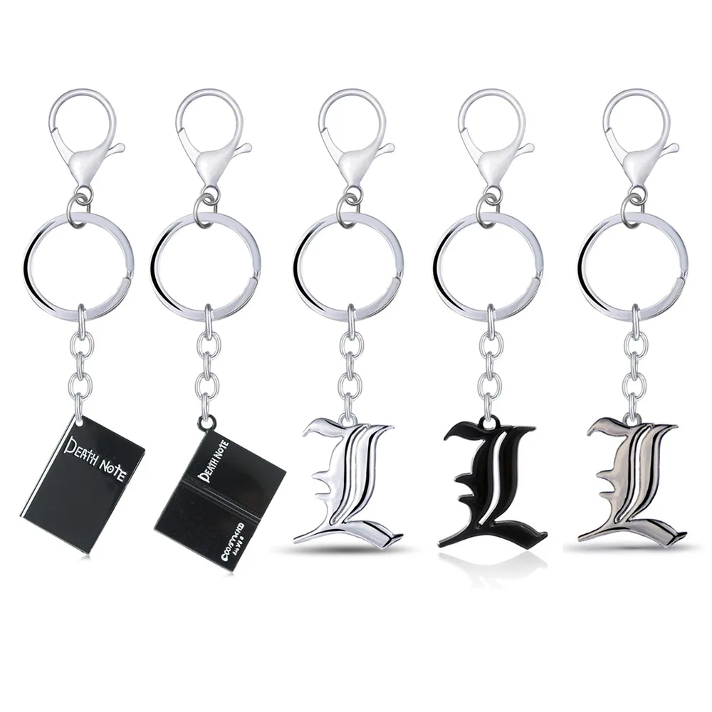 

Брелок Death Note, черный брелок-книжка, кольцо для ключей, подвеска, украшение, фигурка, игрушки, кукла, подарок
