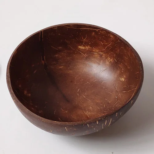 Coconut bowl Креативная миска из натурального кокосового дерева, экологичный фруктовый салат, лапша, рисовое мороженое, Деревянная миска, художественное украшение - Цвет: Coconut bowl