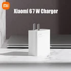 Xiaomi 67 Вт Быстрое зарядное устройство и 6A USB Type C кабель для зарядки набор настенного зарядного устройства Wодин USB-A портовый адаптер питания для зарядки для Xiaomi