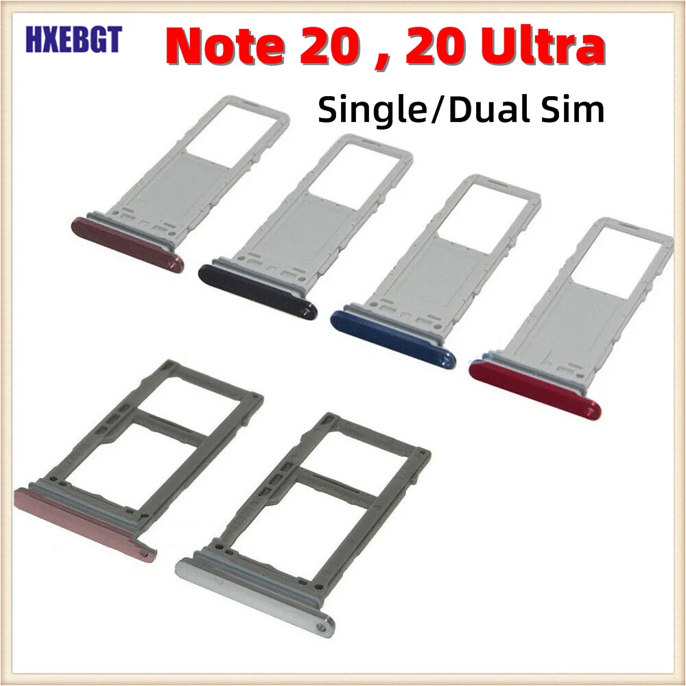 

Держатель слота для SIM-карты SD для Samsung Galaxy Note 20 Ultra, корпус для телефона, Новый адаптер для SIM-карты, лоток для карты Micro SD для Note 20