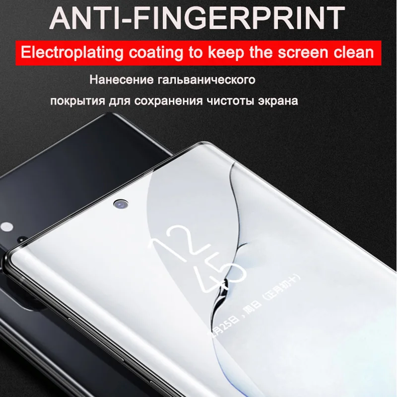 20D полное покрытие Защитная мягкая Гидрогелевая пленка для samsung Galaxy Note 10 8 9 Pro S8 S9 S10