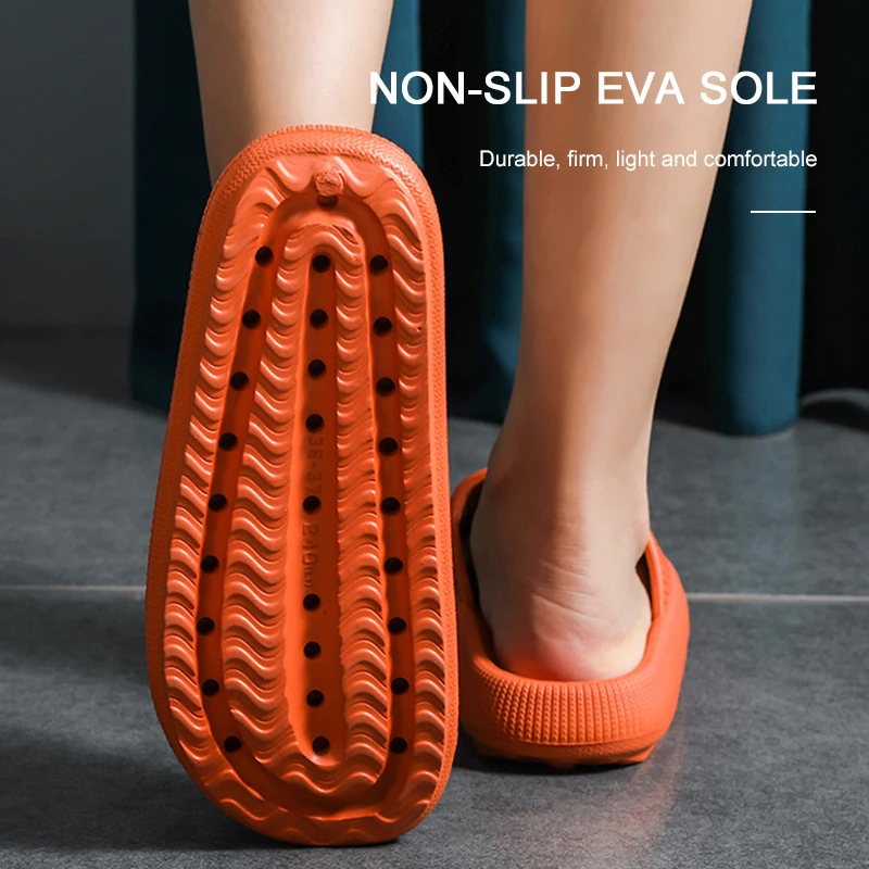 

EVA Indoor Slides Woman Sandals 2021 Summer Non-slip Flip Flops Platform Bathroom Home Slippers Women Fashion Soft Sole