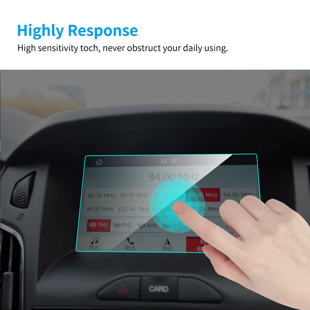 Автомобильная защитная пленка из ТПУ для Ford Focus 3 4 MK3 MK4 GPS навигация антибликовый