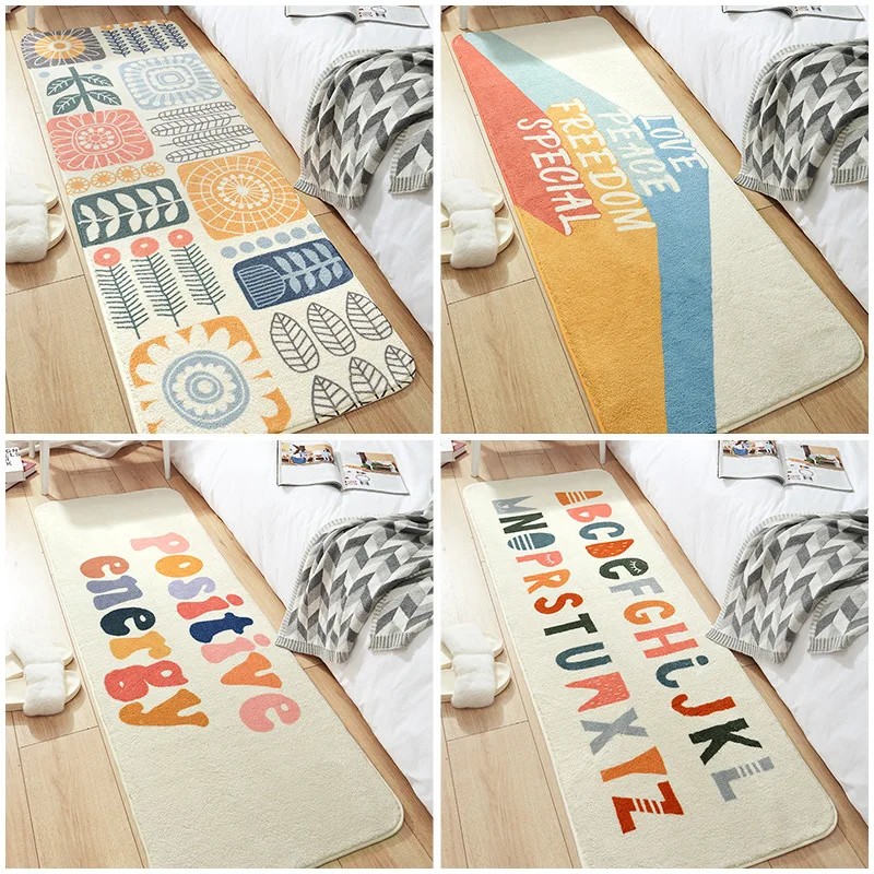 Современный коврик для спальни Нескользящие прикроватные коврики мягкие