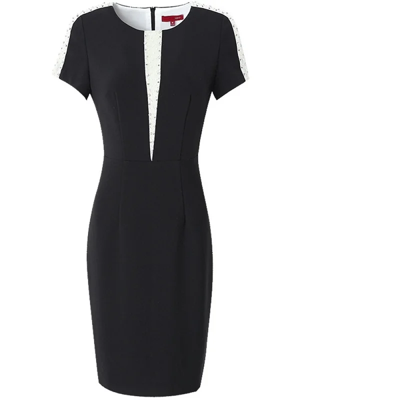 

Lady Pencil Dress Office 2021 NEW Runway Spring summer ladies Retro dresses 3xl Women sexy Party Club Elegant Short sleeve dress