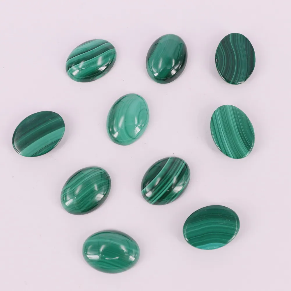 

15x20 мм Овальный Кабошон из натурального малахита для ювелирных изделий, заводская цена, бесплатная доставка