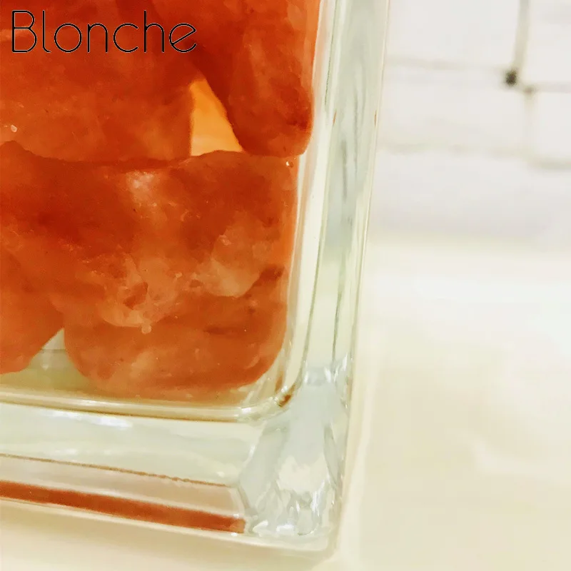 Blonche USB кристалл лава лампа Гималайская натуральная соль для домашнего декора