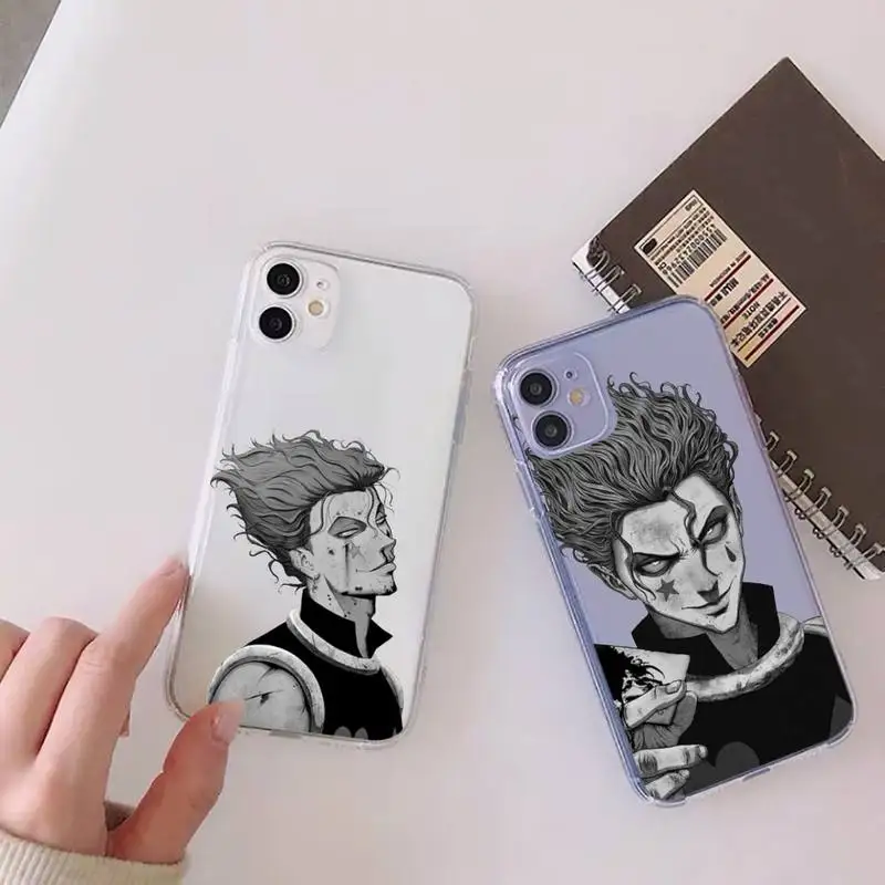 

Hisoka hunter x hunter Phone Case Clear Transparent for iPhone 11 12 13 mini pro XS MAX 8 7 6 6S Plus X 5S SE XR 2020