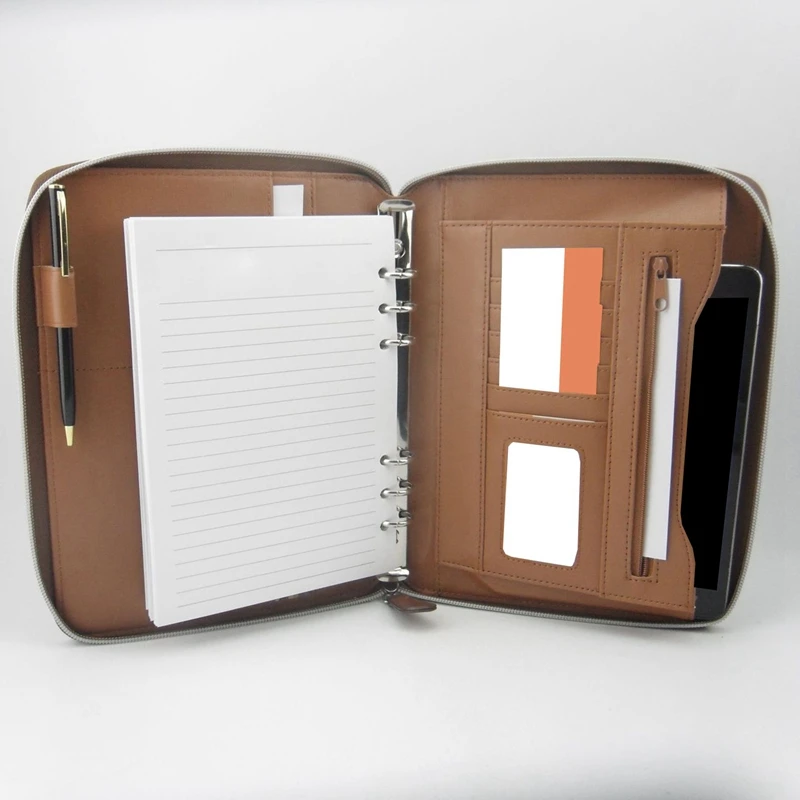 Профессиональный Бизнес портфель стиль Органайзер папка с ручками